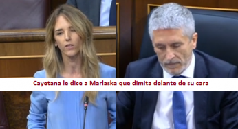 VÍDEO: Cayetana le pide a Marlaska que dimita delante de su cara