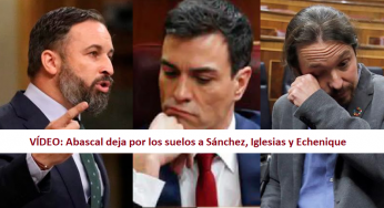 VÍDEO: Santiago Abascal se merienda a Sánchez, Iglesias y Echenique