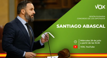 Abascal anuncia moción de censura en septiembre, sin el apoyo del PP
