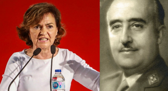 VÍDEO: Carmen Calvo anuncia la prohibición de la Fundación F. Franco