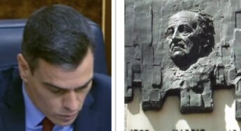 El Gobierno, víctima de su propia ley: Quitan la placa de Largo Caballero