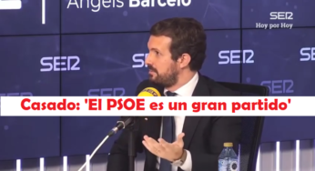 VÍDEO de Pablo Casado: ‘El PSOE es un gran partido’